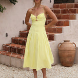 Sweet Canary Midi Dress Yellow