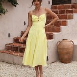 Sweet Canary Midi Dress Yellow