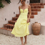 Sweet Canary Midi Dress Yellow