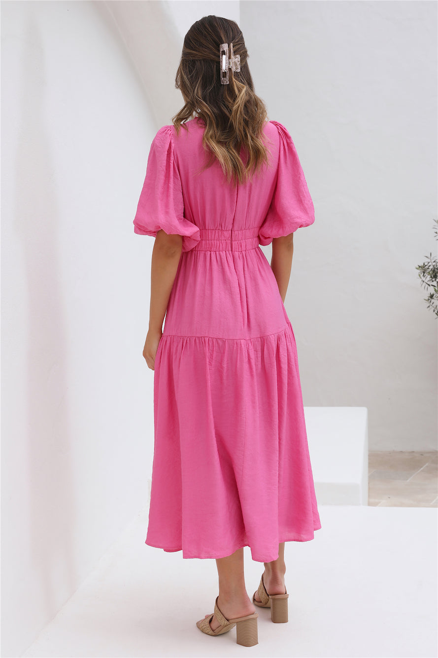 Bed Of Flowers Maxi Dress Pinkk