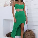 Find The Words Maxi Dress Green