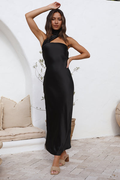 Over The Pond Maxi Dress Black