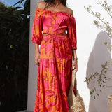 Adventures in Rome Maxi Dress Pink