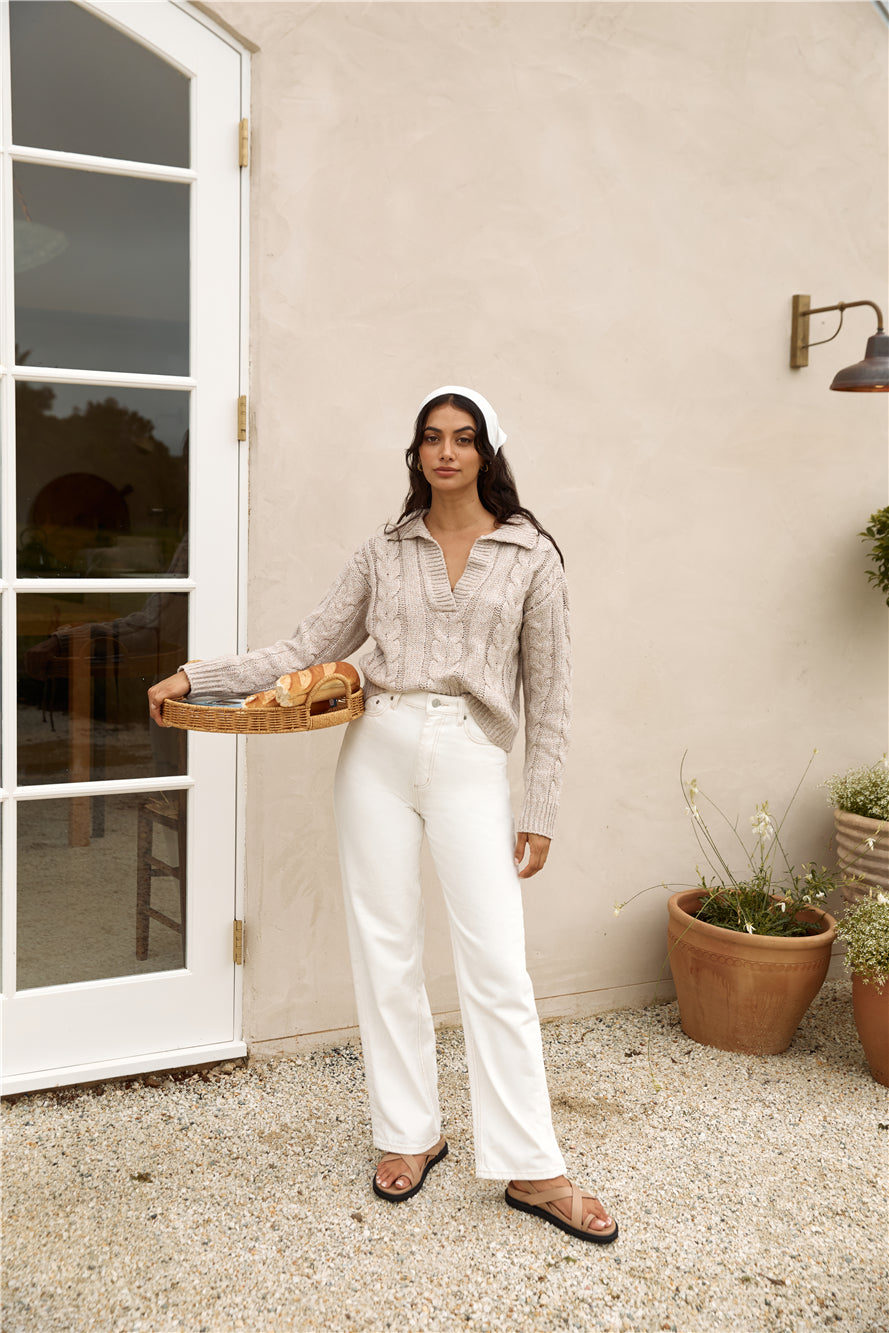 LEE High Baggy Jean Organic White Fortunate One