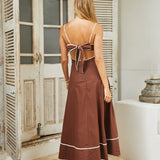 Sienna Breeze Maxi Dress Chocolate Beige