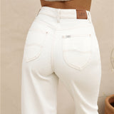 LEE High Baggy Jean Organic White