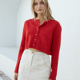 Vesper Long Sleeve Knit Red