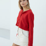 Vesper Long Sleeve Knit Red