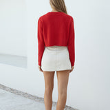 Vesper Long Sleeve Knit Red