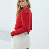 Vesper Long Sleeve Knit Red