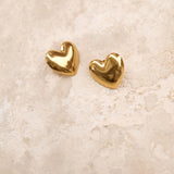 18k Gold Plated Lover Earrings Gold