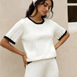 Colder Days Knit Top White