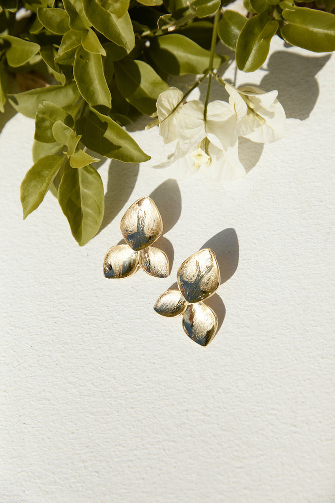 Petal Earrings Gold