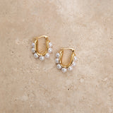 18k Gold Plated Caribbean Hoop Earrings Gold