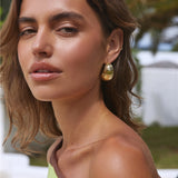 18K Gold Plated Spotlight Earrings Gold