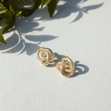 18k Gold Plated Divinity Earrings Gold