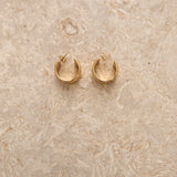 18k Gold Plated Mermaid Dream Hoop Earrings Gold