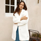 Fuzzy Feeling Coat White