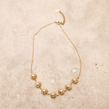 18k Gold Plated Bronze Perfection Necklace Gold