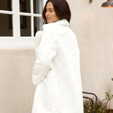 Fuzzy Feeling Coat White