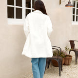 Fuzzy Feeling Coat White