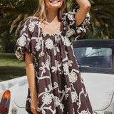 Valencia Mini Dress Brown