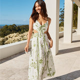 Open Doors Maxi Dress Green