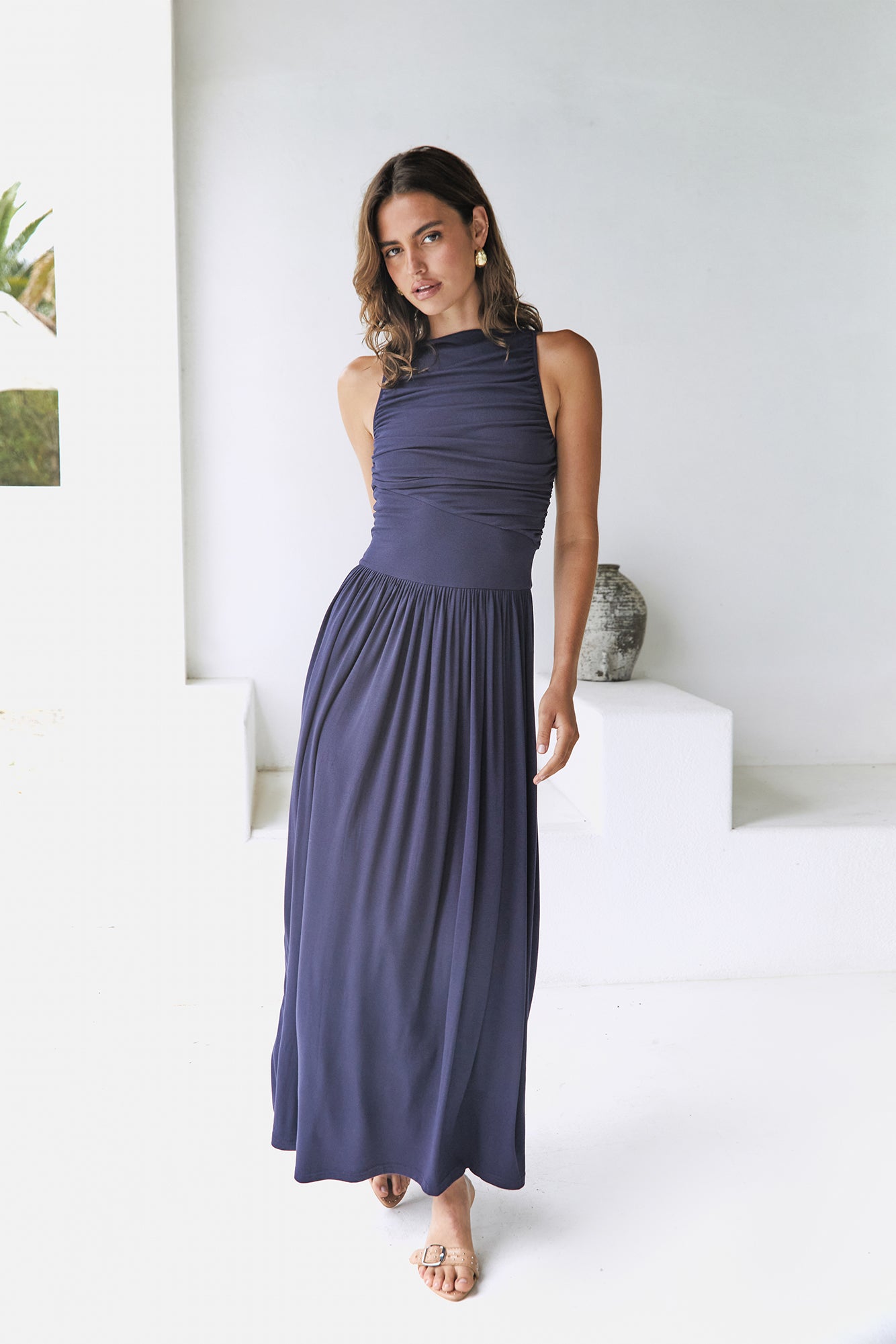 nalla maxi dress Nalla Maxi Dress - Brown
