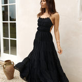 Renaissance Art Maxi Dress Black