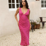 Love Filled Hearts Maxi Dress Pink