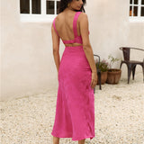 Love Filled Hearts Maxi Dress Pink