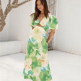 Jungle Adventure Maxi Dress Green