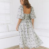 Bella's Bloom Maxi Dress Black