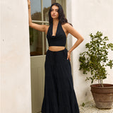 Fancy Evenings Maxi Skirt Black