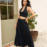 Fancy Evenings Maxi Skirt Black