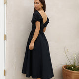 Upon A Dream Midi Dress Black