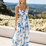 Open Doors Maxi Dress Blue