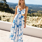 Open Doors Maxi Dress Blue