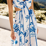 Open Doors Maxi Dress Blue