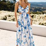 Open Doors Maxi Dress Blue