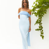 Cleo Cove Strapless Maxi Dress Blue