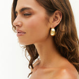 18K Gold Plated Spotlight Earrings Gold