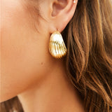 18K Gold Plated Spotlight Earrings Gold