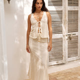 Villa Bliss Maxi Skirt Beige