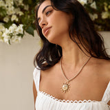 Glistening Sun Necklace Gold