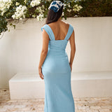 Deep Dive Maxi Dress Blue