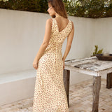 Bouquet Of Roses Maxi Dress Yellow