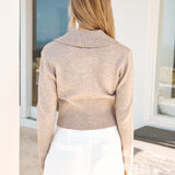 Chai Latte Knit Top Brown