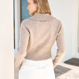 Chai Latte Knit Top Brown