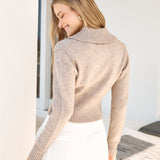 Chai Latte Knit Top Brown